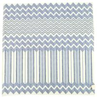 Fair Trade kussenhoes graphic blauw 45 x 45 cm | 12 stuks