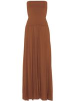 ERES robe-bustier Ankara à coupe longue - Marron
