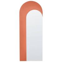 Beliani - GROISES - Wandspiegel - Oranje - Glas - thumbnail