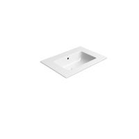 Keramiek Wastafel Zonder Kraan Gat Sapho Pura 62x46 cm Wit ExtraGlaze