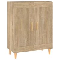 vidaXL Dressoir 69,5x34x90 cm bewerkt hout sonoma eikenkleurig