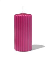 HEMA Stompkaars 6x12cm rib fluoroze (fluor roze)