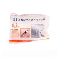 Bd Microfine+ Ins.sp Demi 0,3ml 30g 8mm 10 324826