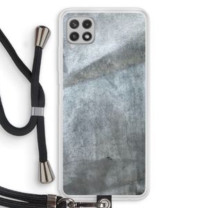 Grey Stone: Samsung Galaxy A22 4G Transparant Hoesje met koord