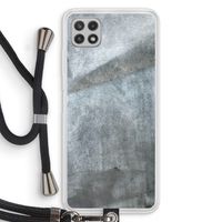 Grey Stone: Samsung Galaxy A22 4G Transparant Hoesje met koord