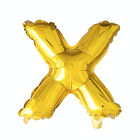 Folieballon Goud Letter 'X' (41cm)