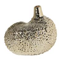 Vaasje organisch - zilverkleurig - 17x15x15.5 cm