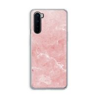 Roze marmer: OnePlus Nord Transparant Hoesje
