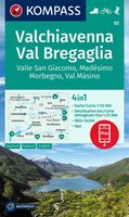 Wandelkaart 92 Valchiavenna - Val Bregaglia | Kompass - thumbnail