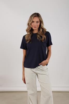 Nukus Luna Shirt Nks04012 T-shirt Korte Mouw 70 Navy