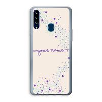 Sterren: Samsung Galaxy A20s Transparant Hoesje