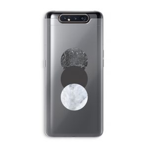 Marmeren cirkels: Samsung Galaxy A80 Transparant Hoesje