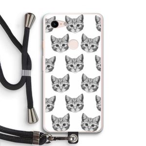 Kitten: Pixel 3 XL Transparant Hoesje met koord