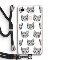 Kitten: Pixel 3 XL Transparant Hoesje met koord