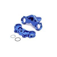 Losi - Aluminium Triple Clamp Set, Blue: Promoto-MX (LOS364003)