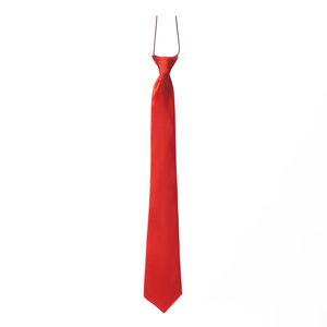 Carnaval verkleed accessoires stropdas zijdeglans - rood - polyester - heren/dames