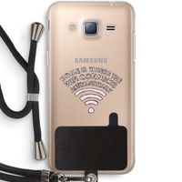 Home Is Where The Wifi Is: Samsung Galaxy J3 (2016) Transparant Hoesje met koord