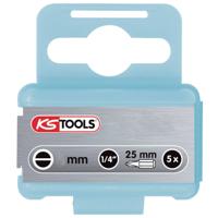 KS Tools 910.2243 Gleuf-bit 6.5 mm RVS V2A Roestvast C 6.3 5 stuk(s) KS Tools 910.2243 Gleuf-bit 6.5 mm RVS V2A Roestvast C 6.3 5 stuk(s)