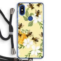 No flowers without bees: Xiaomi Mi Mix 3 Transparant Hoesje met koord