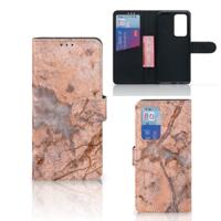Huawei P40 Pro | Bookcase | Marmer Oranje