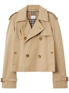 Burberry trench crop à boutonnière croisée - Tons neutres