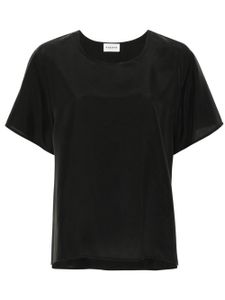 P.A.R.O.S.H. blouse Habotay satiné - Noir