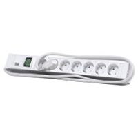 333.000  - 19-inch power strip, multiple socket 7-pin 1.5U, 7x Schuko and switch, 333.000 - thumbnail