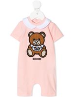 Moschino Kids grenouillère à motif brodé - Rose - thumbnail