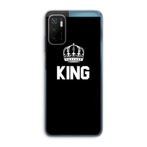 King zwart: Xiaomi Poco M3 Pro 5G Transparant Hoesje
