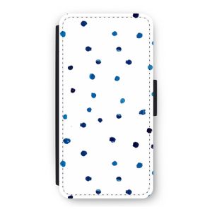 Blauwe stippen: iPhone 12 Pro Flip Hoesje