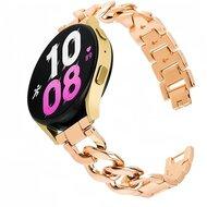 Huawei Watch GT 4 / GT 5 (41mm) & GT 5 Pro (42mm) - Metalen ketting band - Rosé goud