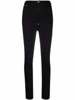 Philipp Plein legging en jean à taille haute - Noir - thumbnail