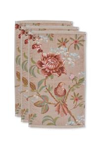 Pip Studio Gastendoek Set/3 Secret Garden Khaki 30x50cm