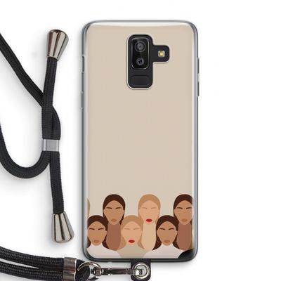 Girls girls girls: Samsung Galaxy J8 (2018) Transparant Hoesje met koord