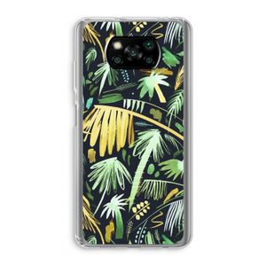 Tropical Palms Dark: Xiaomi Poco X3 NFC Transparant Hoesje