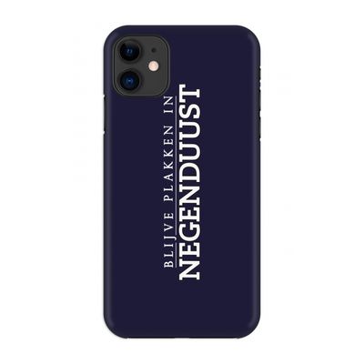 Blijve plakken in Negenduust: Volledig geprint iPhone 11 Hoesje