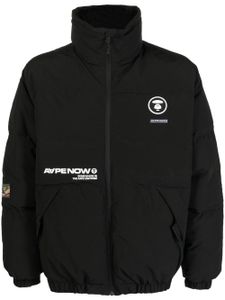 AAPE BY *A BATHING APE® veste matelassée à patch logo - Noir