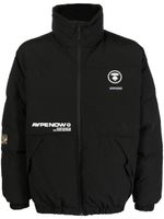 AAPE BY *A BATHING APE® veste matelassée à patch logo - Noir - thumbnail