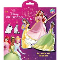 Creative Craft Group Scratch art stickers - disney princess, 6dlg.