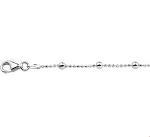 Enkelbandje Bolletjes zilver 24 + 2 cm