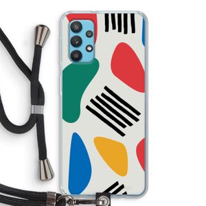 Illustratieve pop 1: Samsung Galaxy A32 4G Transparant Hoesje met koord