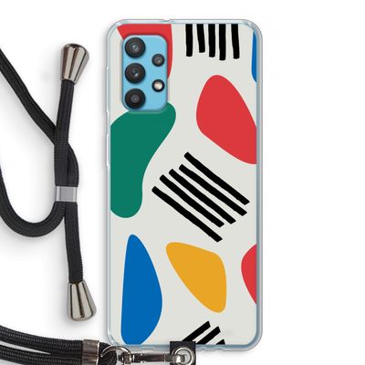Illustratieve pop 1: Samsung Galaxy A32 4G Transparant Hoesje met koord
