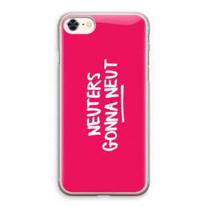 Neuters (roze): iPhone 8 Transparant Hoesje