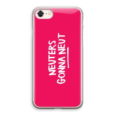 Neuters (roze): iPhone 8 Transparant Hoesje