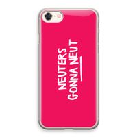 Neuters (roze): iPhone 8 Transparant Hoesje
