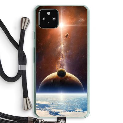 Omicron 2019: Pixel 5a 5G Transparant Hoesje met koord