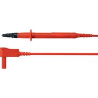 Schützinger Veiligheidsmeetsnoer Stekker 4 mm Testpunt 100.00 cm Rood 1 stuk(s)