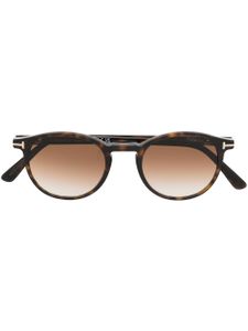 TOM FORD Eyewear lunettes de soleil à monture ronde - Marron