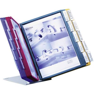 Durable Standaard voor bureaustandaard VARIO TABLE 20 - 5699 Donkerblauw, Geel, Groen, Rood DIN A4 Aantal meegeleverde displaypanels 20