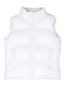 DSQUARED2 KIDS gilet matelassé à logo imprimé - Blanc